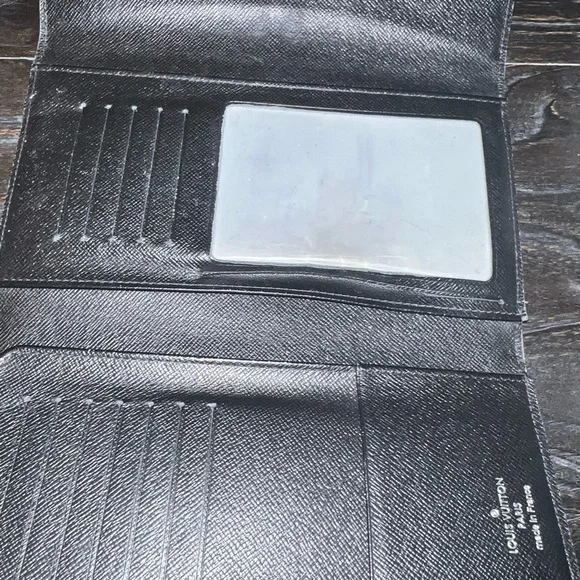 louis vuitton black leather handbag with wallet - Picture 7 of 9